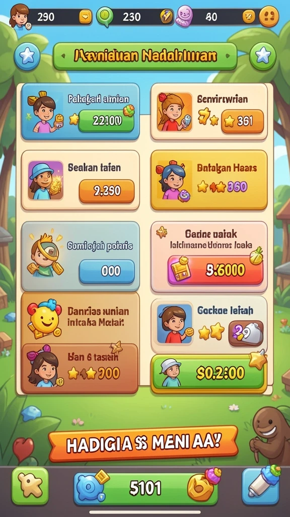 Sistem reward menarik untuk pemain.