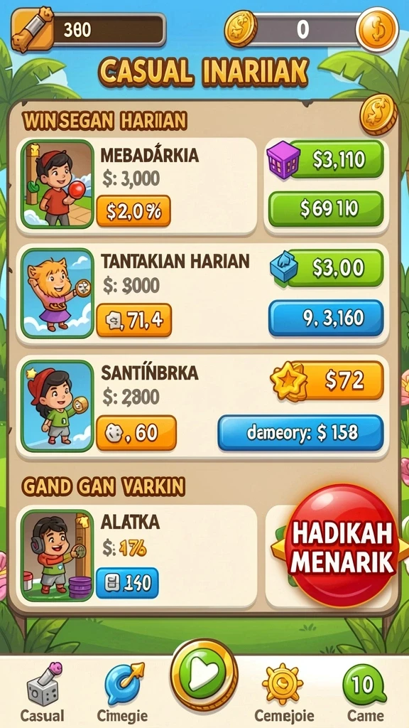 Karakter yang beragam dan menarik untuk dijelajahi.
