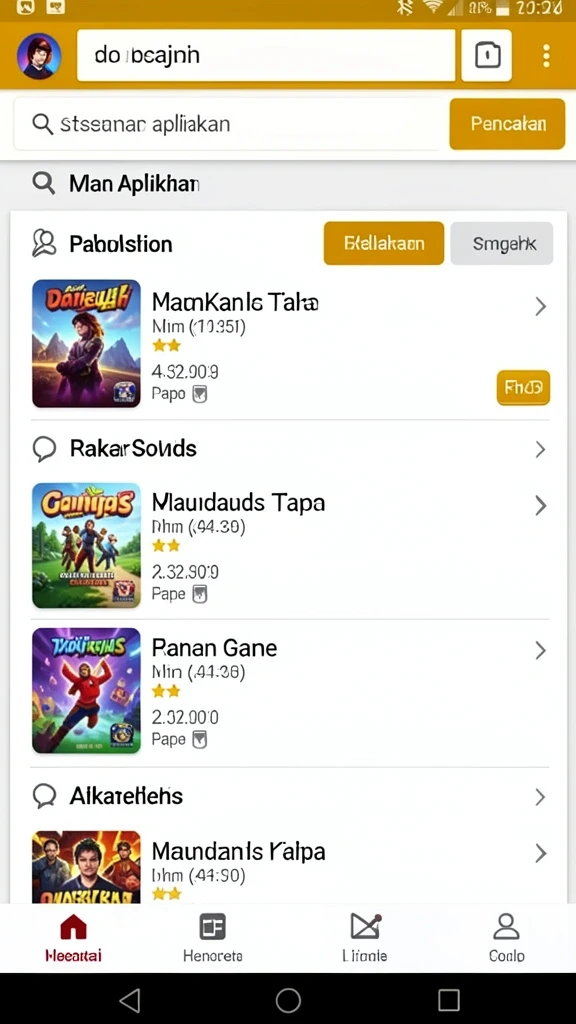 Tampilan antarmuka yang user-friendly.