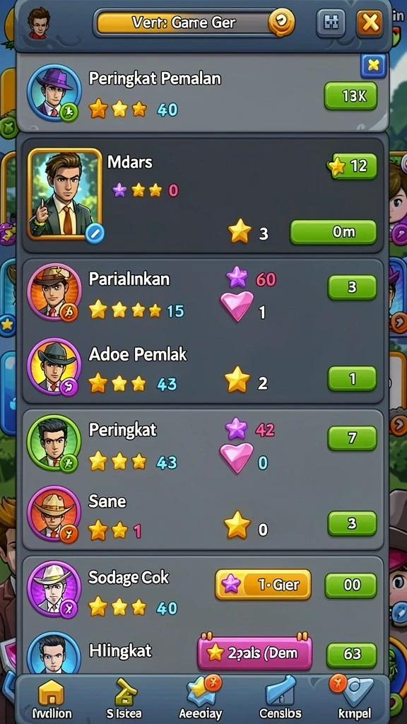 Tangkapan layar menampilkan fitur multiplayer yang seru dalam BOS5000.