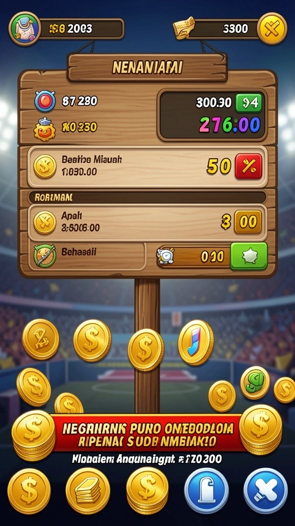Tampilan menu utama dengan grafis yang menarik.