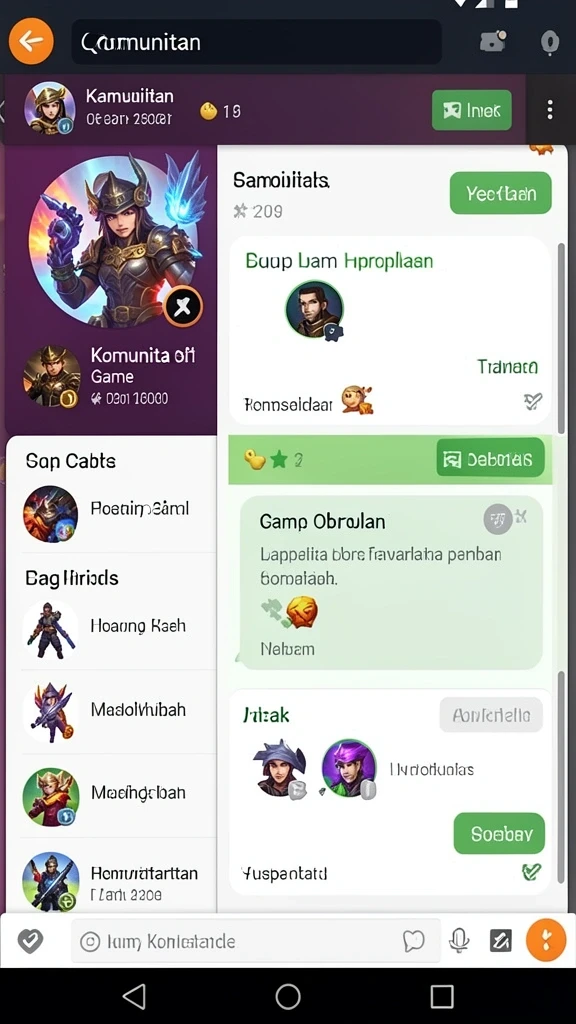 Karakter yang lucu dan menggemaskan dalam permainan.