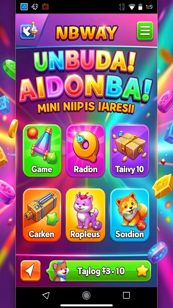Tampilan menu utama yang menarik dan intuitif.