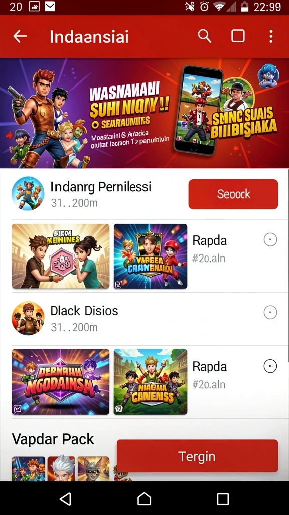 Koleksi berbagai permainan seru dalam DOMTOTO.