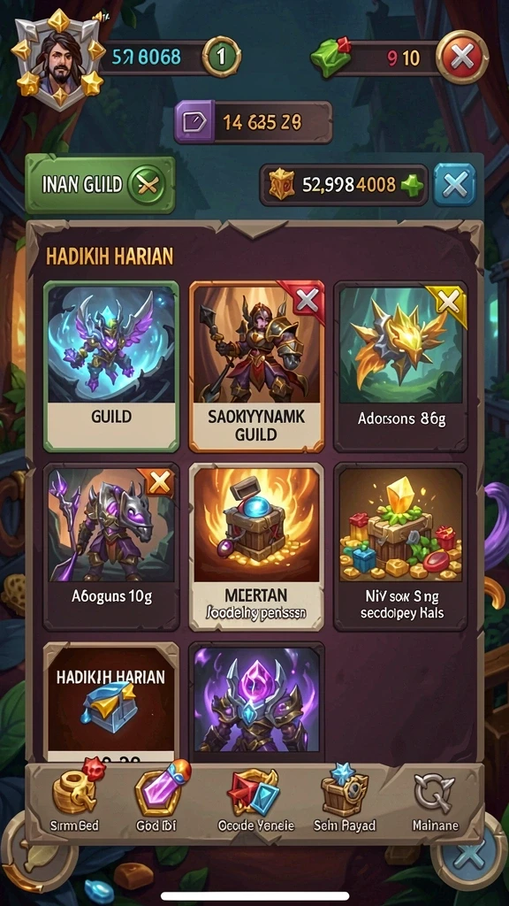 Tangkapan layar menunjukkan berbagai mode permainan yang tersedia.