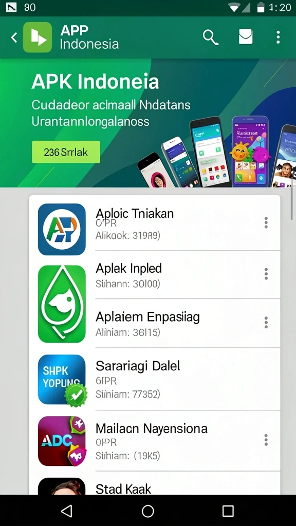 Tampilan awal yang menarik dan penuh warna.