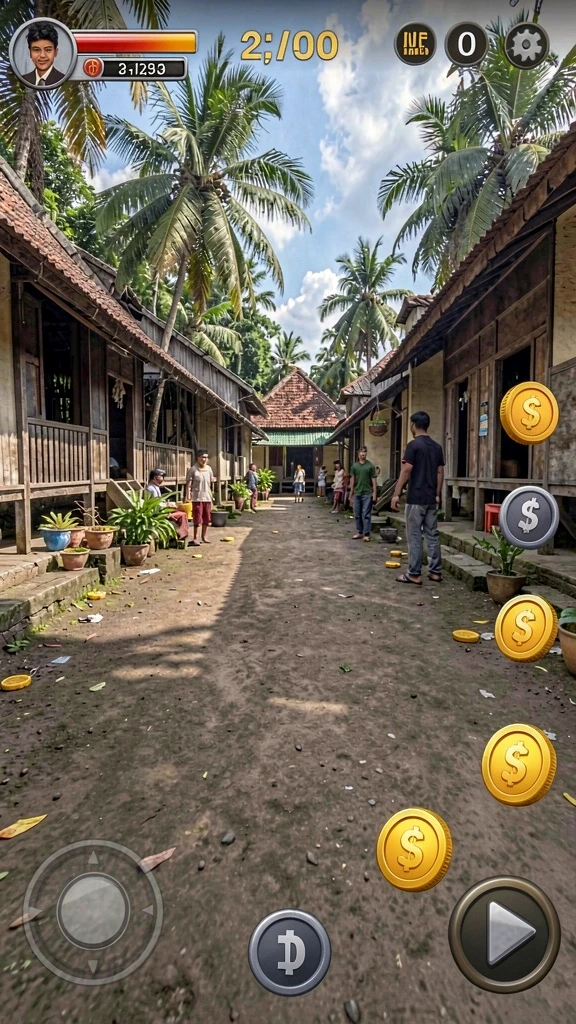 Tampilan awal aplikasi HUJANTOTO yang menarik dan informatif.