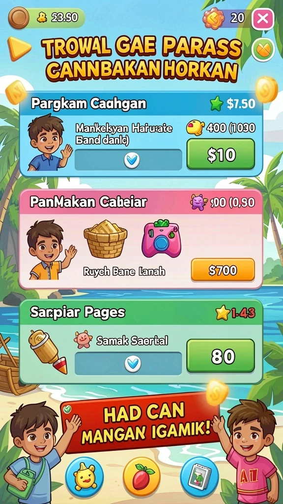 Berbagai mode permainan yang mengasyikkan dan seru.