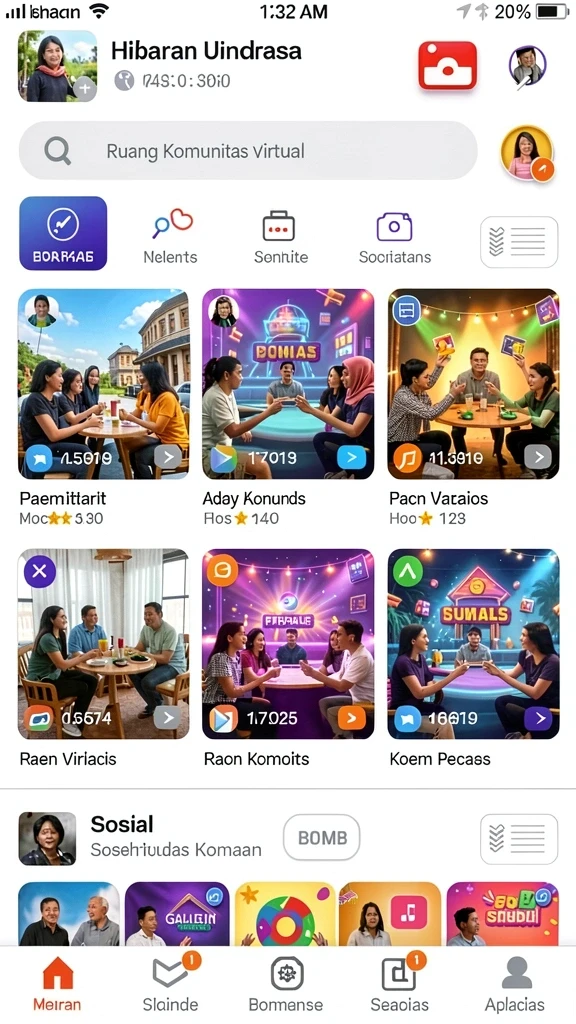 Karakter unik yang dapat kamu pilih dalam permainan.