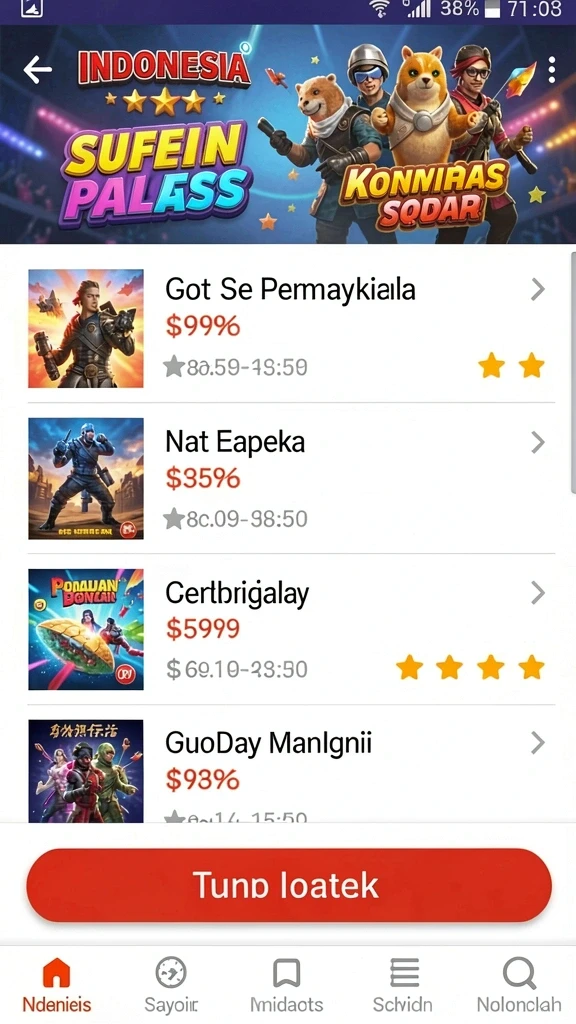 Salah satu level yang menantang dengan banyak rintangan.