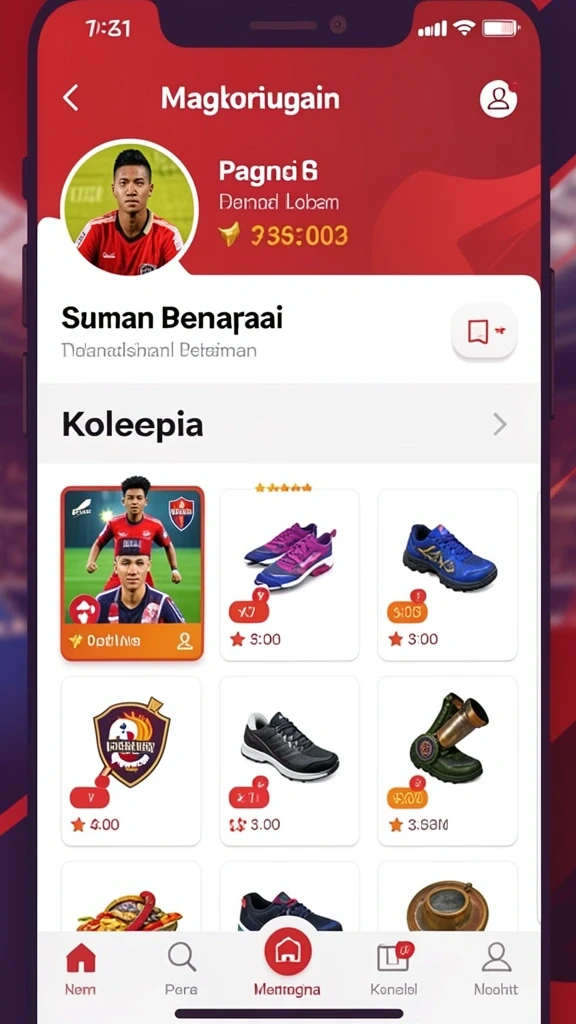 Tampilan antarmuka pengguna yang intuitif.
