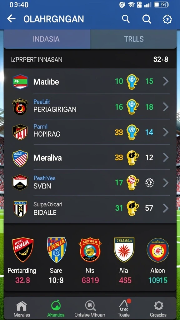 Aksi pertandingan hoki yang mendebarkan.