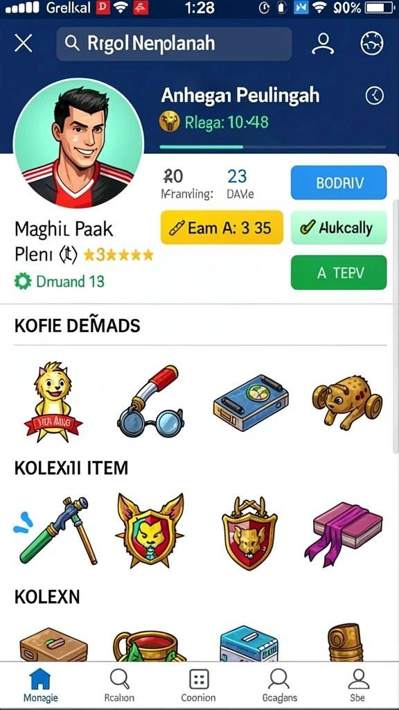 Karakter unik yang dapat dipilih untuk petualangan seru.